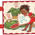 VINTAGE-BLACK-AMERICANA-WATERMELON-VALENTINE-CARD